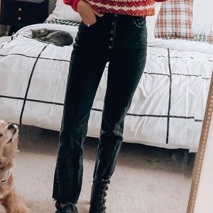 High Rise Straight Jeans